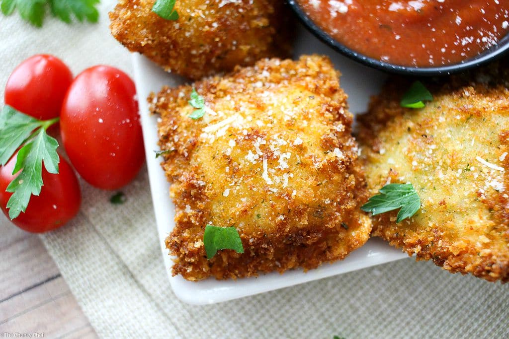 Crispy Fried Ravioli | Back To School Clean Eating Snacks | Homemade Recipes