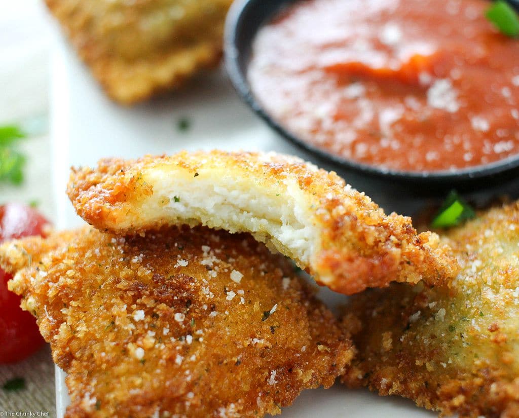 Crispy Fried Ravioli The Chunky Chef