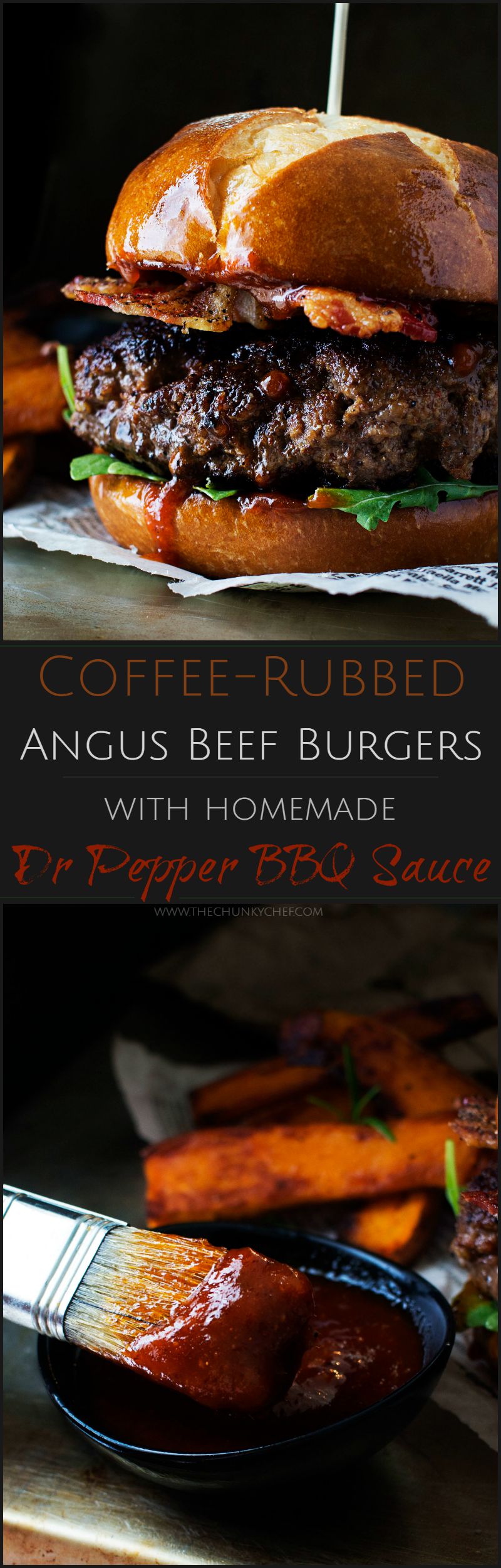 Coffee Rubbed Beef Burgers - The Chunky Chef
