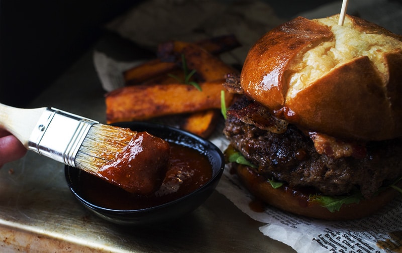 Coffee Rubbed Burgers with Dr Pepper BBQ Sauce The Chunky Chef