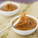 Easy 20 Minute Pumpkin Butter | The Chunky Chef | Rich, velvety and smooth... this pumpkin butter is easy to make and has all the great flavors of Fall! Great as a spread, in baking, or as a gift!