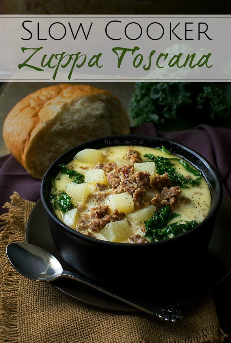 Slow Cooker Zuppa Toscana - The Chunky Chef