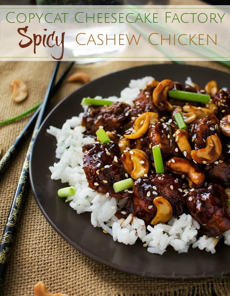 Copycat Spicy Cashew Chicken | The Chunky Chef | This cashew chicken is deliciously spicy and savory, and tastes almost exactly like The Cheesecake Factory's recipe. You won't want takeout anymore!