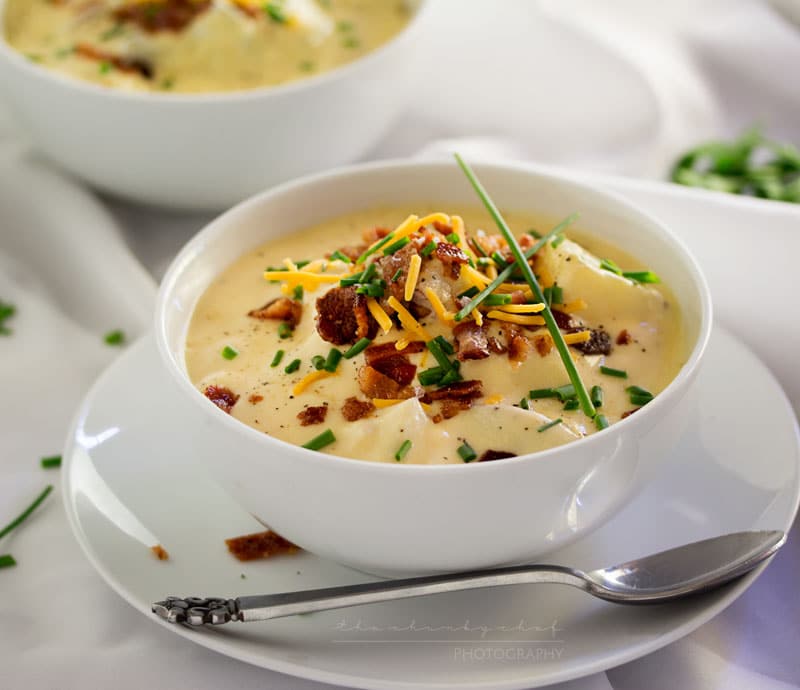 Copycat Loaded Baked Potato Soup (14) The Chunky Chef