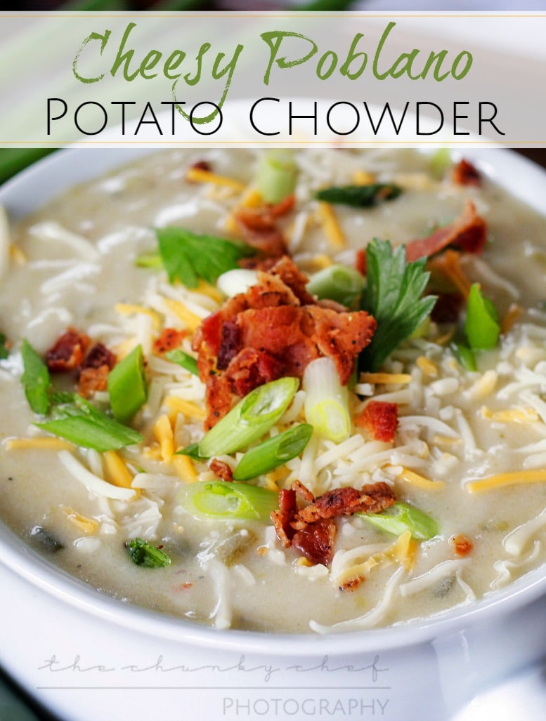 Roasted Poblano and Potato Chowder