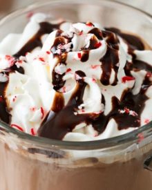 5 Minute Hot Chocolate | Thick, creamy, homemade hot chocolate, made easily in just 5 minutes! Add a bit of peppermint extract for a kiss of festive peppermint flavor! | http://thechunkychef.com