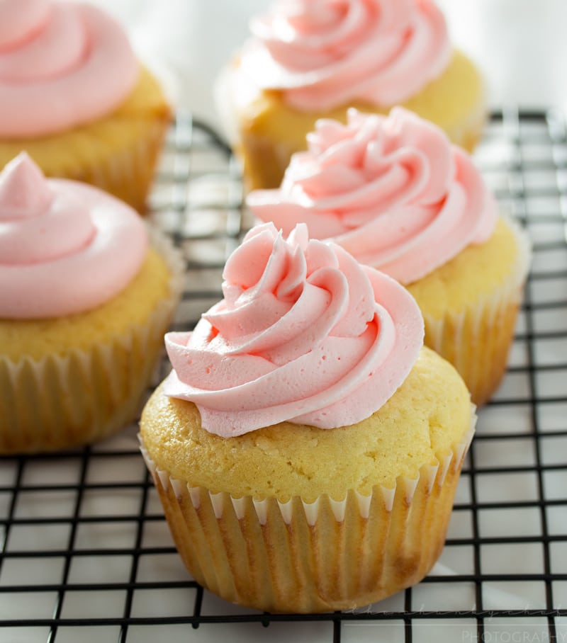 White Chocolate Cupcakes with Peppermint Buttercream | Rich white chocolate cupcakes with a delicate swirl of ultra creamy buttercream frosting laced with peppermint... perfect for any occasion! 