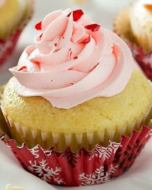 White Chocolate Cupcakes with Peppermint Buttercream | Rich white chocolate cupcakes with a delicate swirl of ultra creamy buttercream frosting laced with peppermint... perfect for any occasion!