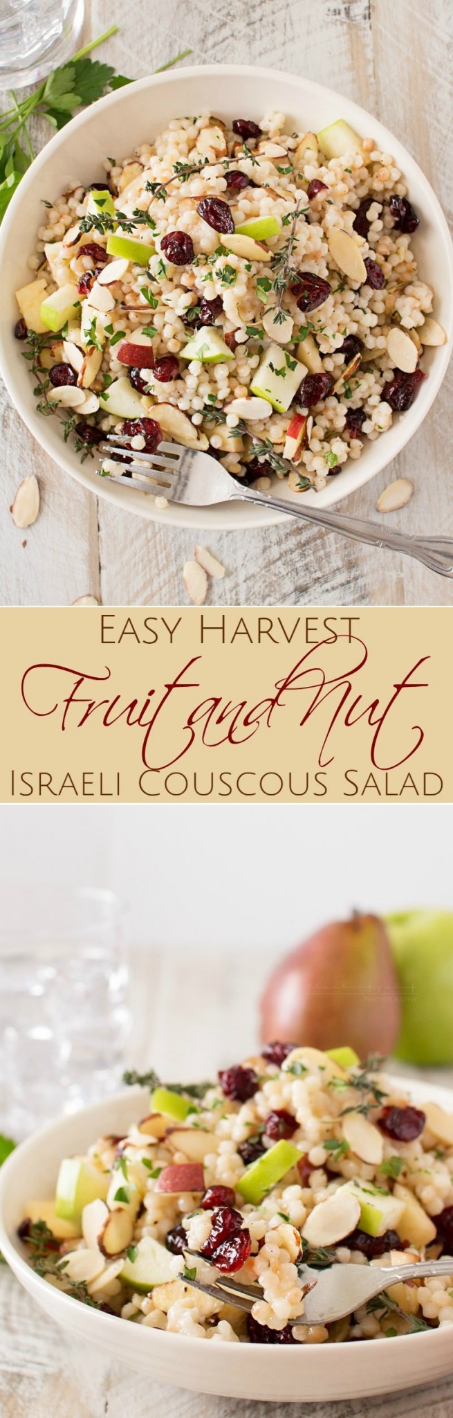 Israeli Couscous Harvest Salad The Chunky Chef