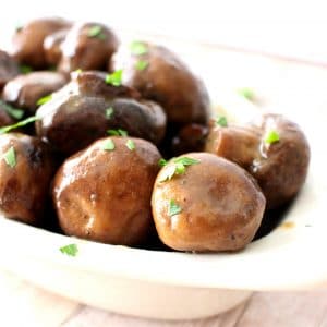 3 Ingredient Slow Cooker Ranch Buttered Mushrooms2-square