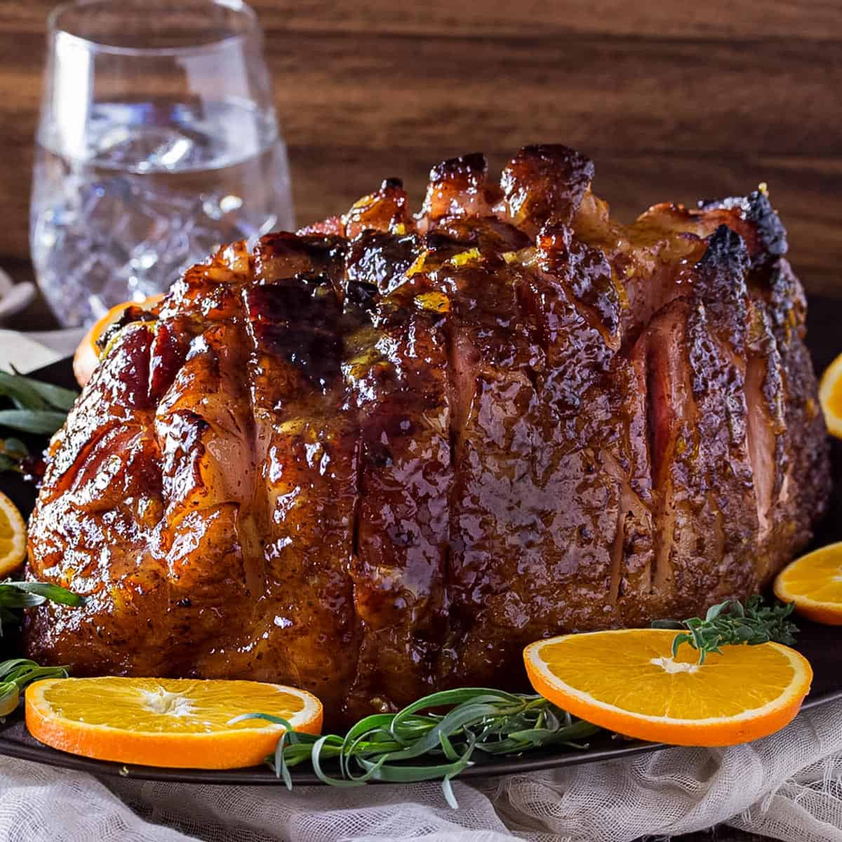Bourbon Orange Glazed Ham