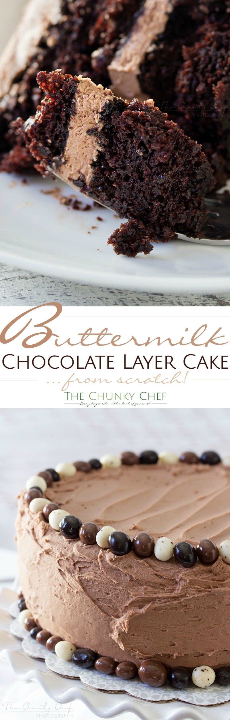 ButtermilkChocolateLayerCake The ULTIMATE soft and fluffy chocolate layer cake. Made from