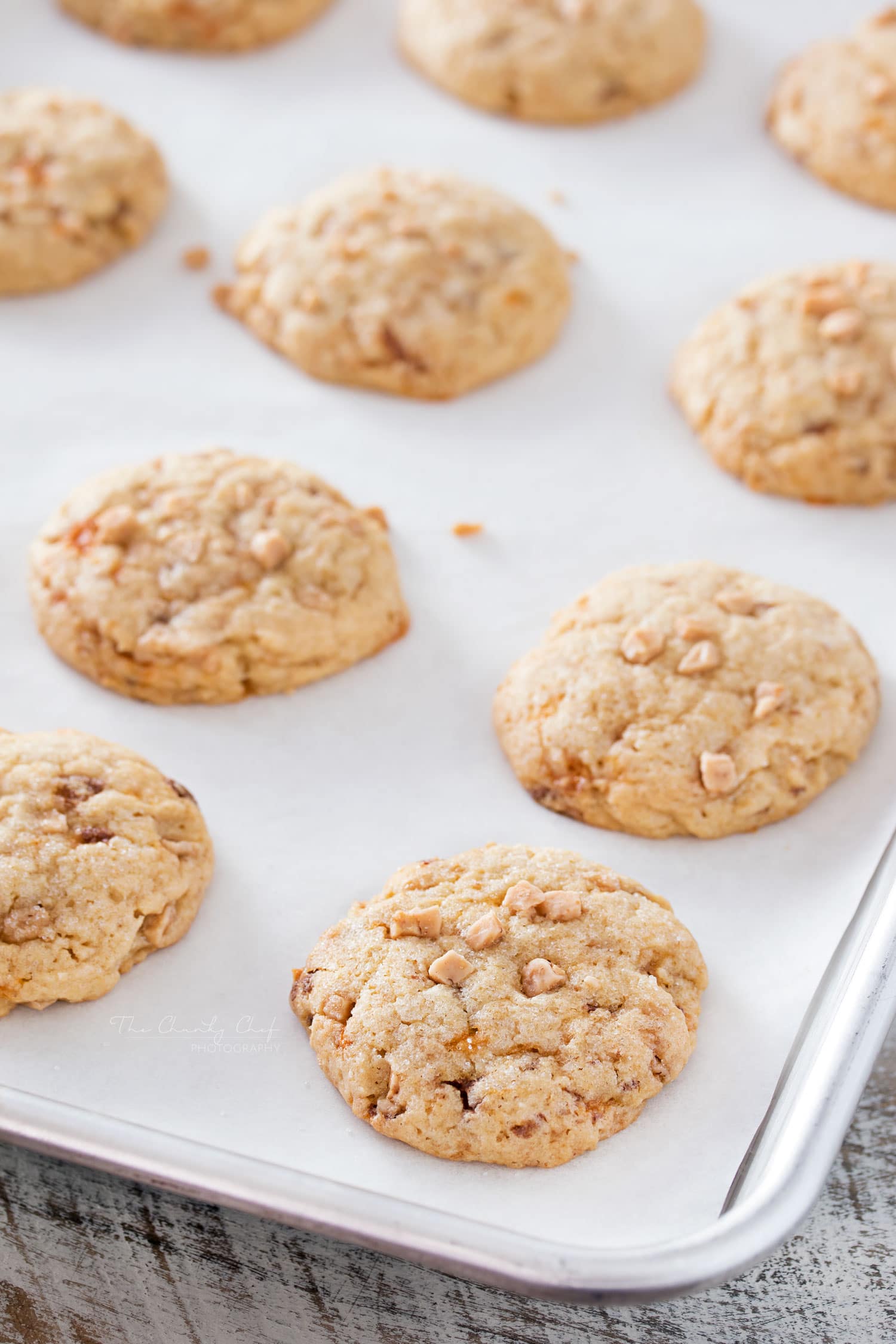 Chewy Butterfinger Toffee Cookies Soft, chewy and buttery.. these