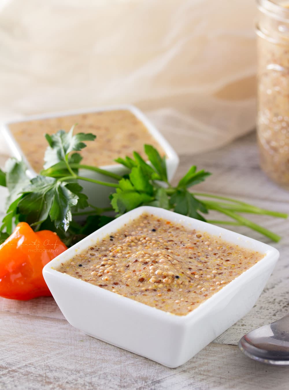 Habanero Beer Mustard | This easy homemade beer mustard gets a spicy kick from fresh habanero peppers. Once you try homemade mustard, you won't want to buy it any more! | http://thechunkychef.com