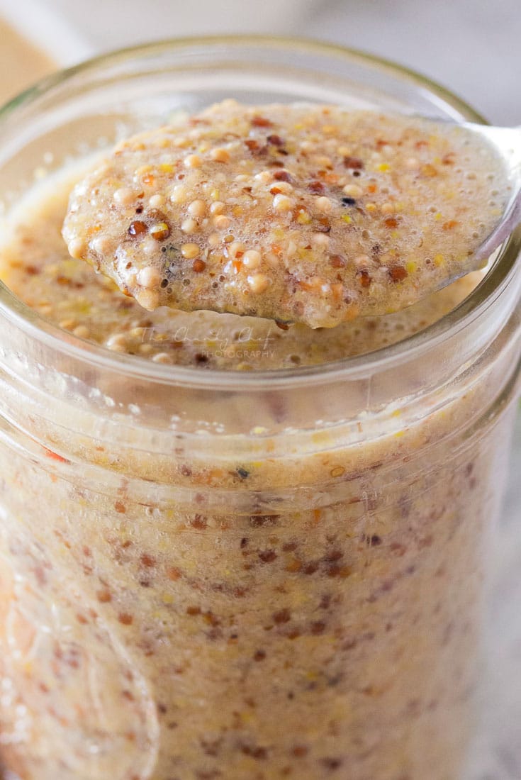 Habanero Beer Mustard | This easy homemade beer mustard gets a spicy kick from fresh habanero peppers. Once you try homemade mustard, you won't want to buy it any more! | http://thechunkychef.com