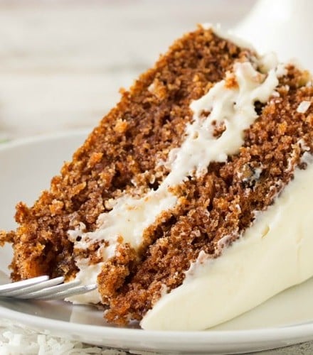 The Best Classic Carrot Cake | Rich, moist, and full of flavor, this carrot cake has been my Mom's signature dessert for years! Try this cake and you'll immediately know why! | http://thechunkychef.com