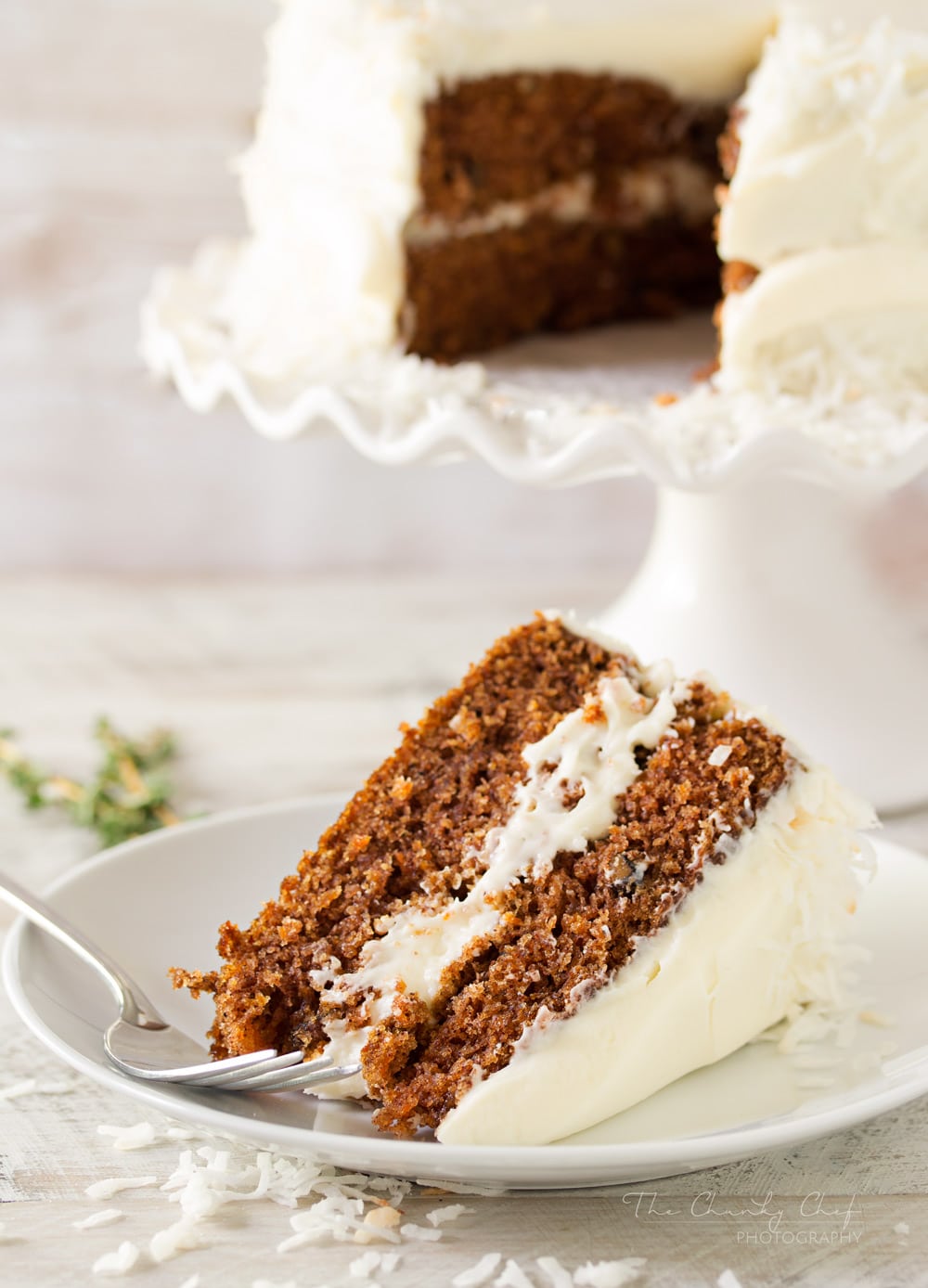 The Best Classic Carrot Cake | Rich, moist, and full of flavor, this carrot cake has been my Mom's signature dessert for years! Try this cake and you'll immediately know why! | http://thechunkychef.com