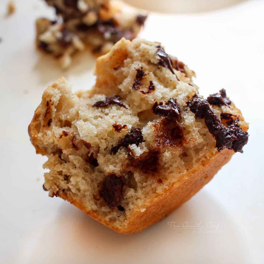 Kid-Friendly Chocolate Chip Muffins - The Chunky Chef