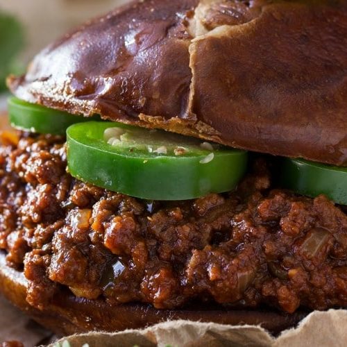 Beef Chorizo and Beer Sloppy Joes The Chunky Chef