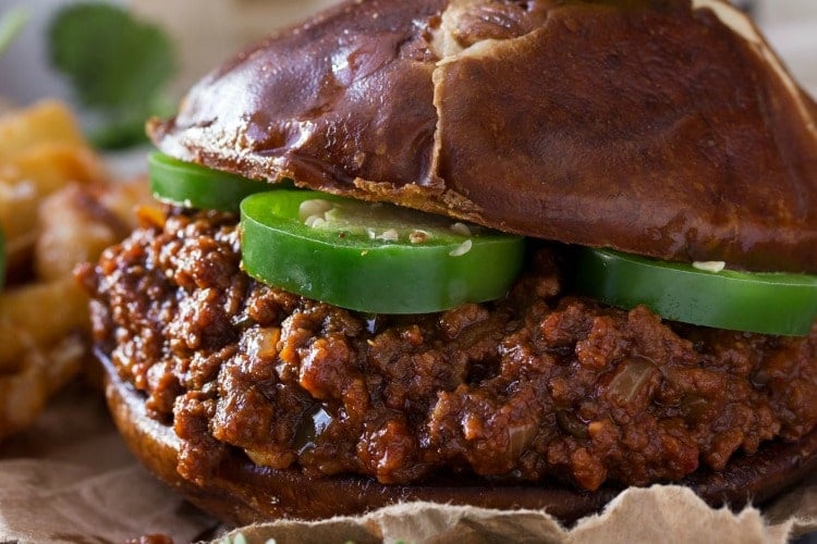 Beef Chorizo and Beer Sloppy Joes The Chunky Chef