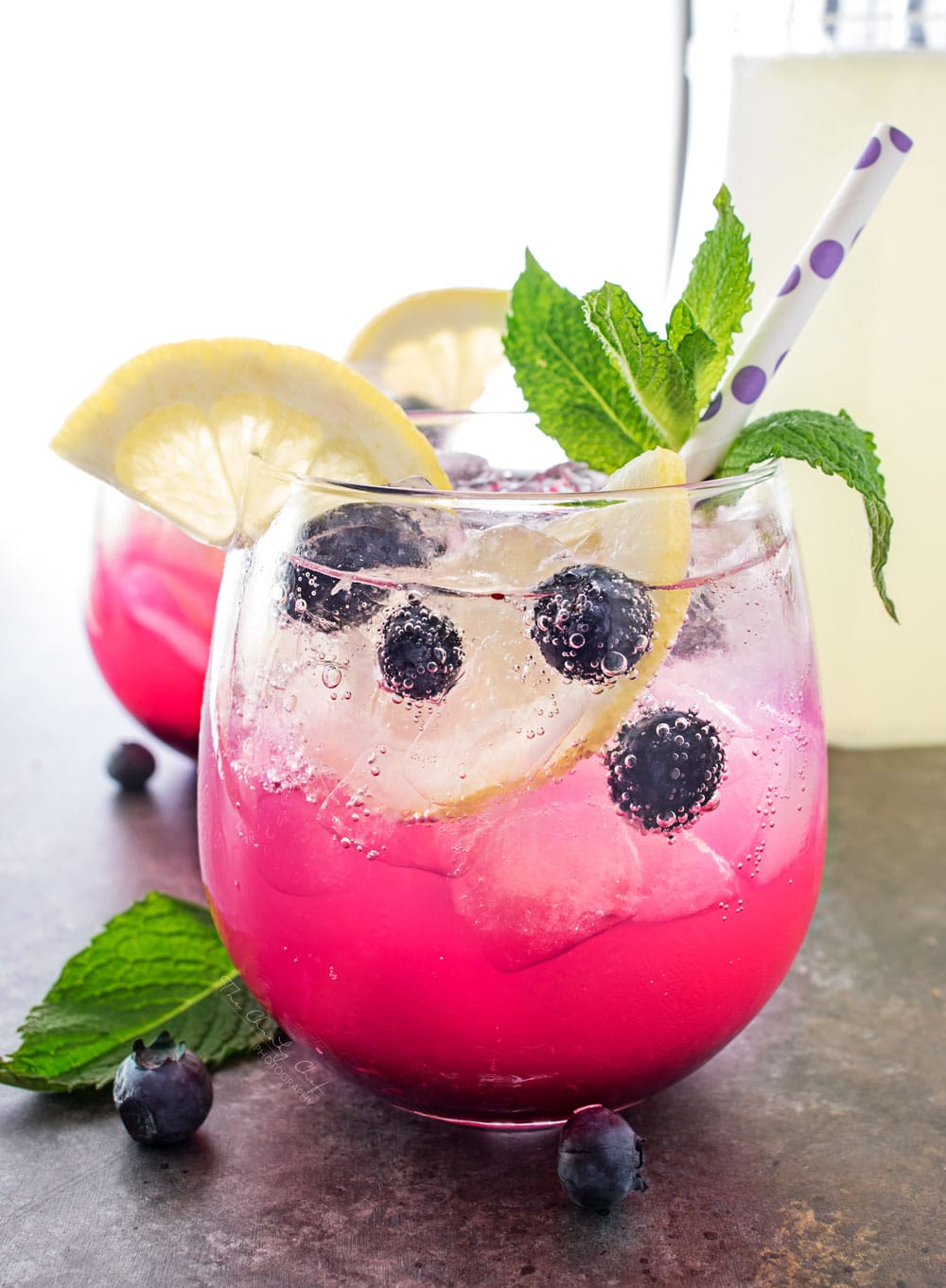 Sparkling Blueberry Lemonade The Chunky Chef