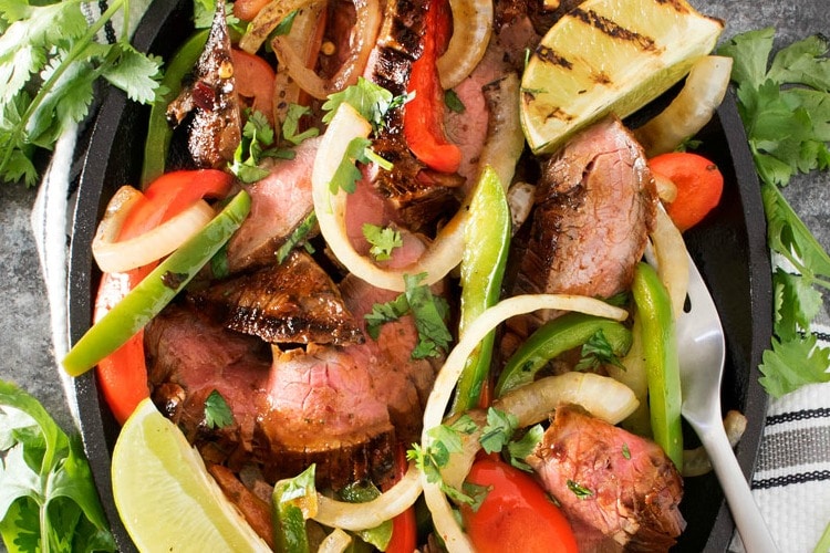 Mouthwatering Carne Asada Steak Fajitas The Chunky Chef