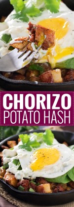 Chorizo Potato Hash with Jalapeno Aioli - The Chunky Chef