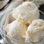 Bourbon Vanilla No Churn Ice Cream | This rich and creamy no churn ice cream is studded with flecks of vanilla bean and laced with warm Bourbon, for a tempting treat that's perfect year round! | http://thechunkychef.com