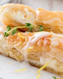 Lemon Almond Cheese Danish | Breakfast pastries don't have to be complicated... this delicate and delicious lemon almond cheese danish is made easy with puff pastry! | http://thechunkychef.com