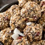 Cherry Chocolate Almond Energy Balls | Delicious energy balls studded with sweet dried cherries and flecks of decadent dark chocolate! |http://thechunkychef.com