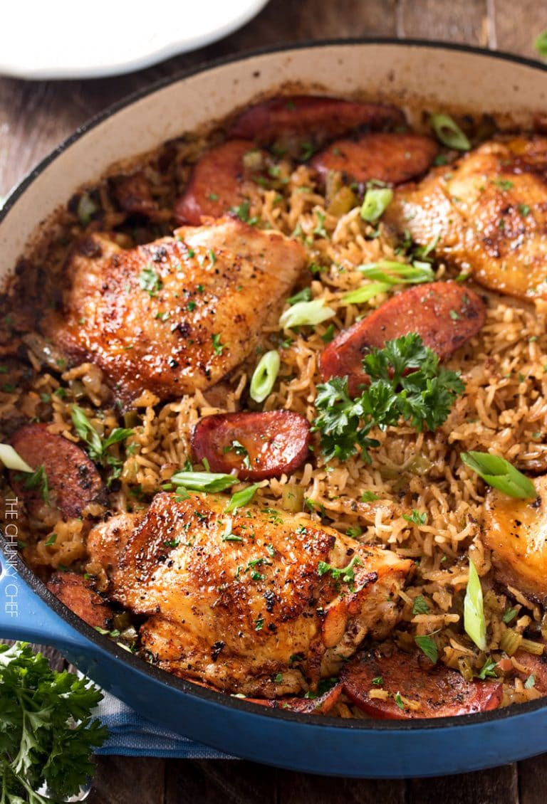 One Pot Chicken and Dirty Rice The Chunky Chef