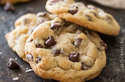 Salted Chocolate Chip Cookies The Chunky Chef