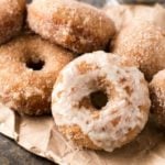 Baked Vanilla Chai Donuts | Delicious baked donuts filled with great vanilla chai flavors, rolled in cinnamon sugar, and served with an optional chai glaze! | http://thechunkychef.com