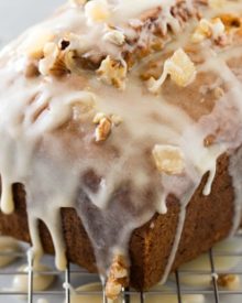 Honey Glazed Pumpkin Banana Bread | Soft and light, this bread is the perfect Fall treat! The honey glaze on top is to die for! | http://thechunkychef.com