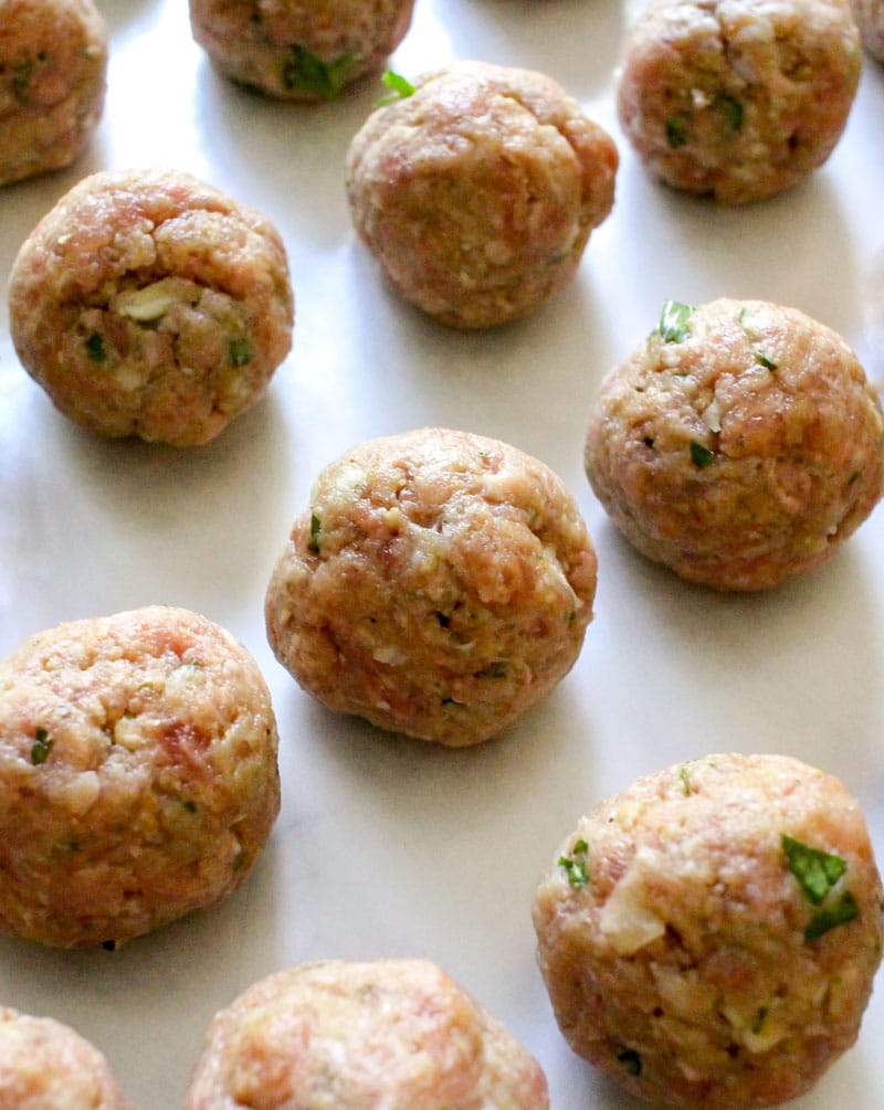 Meatball Parmesan Bake Melt in your mouth homemade meatballs coated