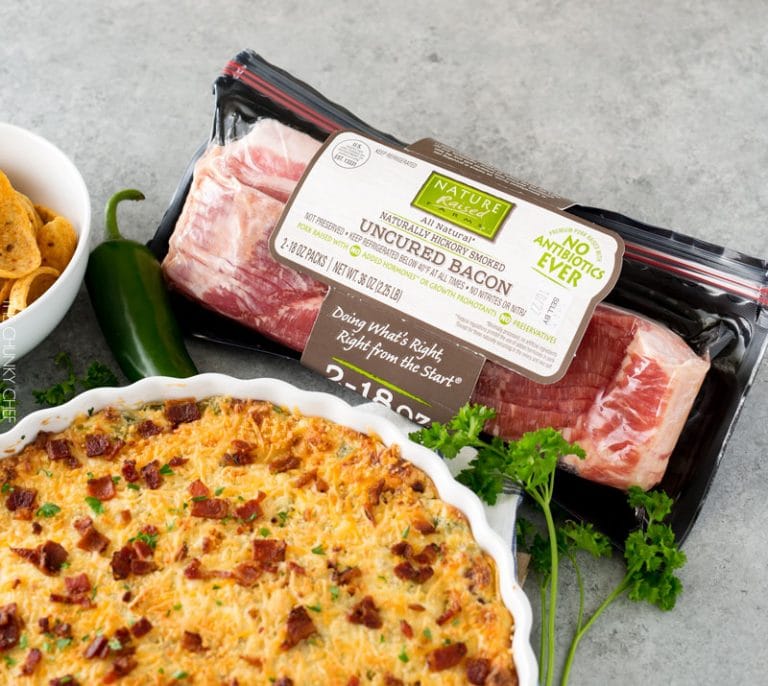 Cheesy Bacon Jalapeno Popper Dip The Chunky Chef