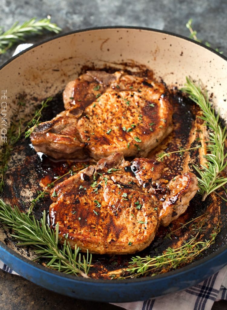 Maple Balsamic Glazed Pork Chops The Chunky Chef