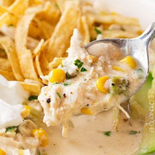 Creamy Slow Cooker White Chicken Chili Recipe - The Magical Slow Cooker