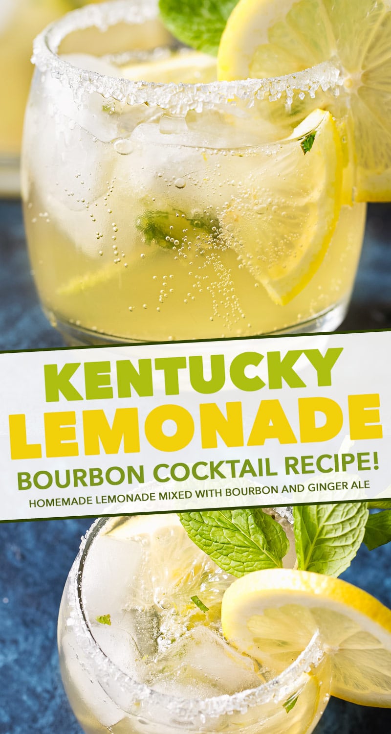 Kentucky Lemonade Recipe (bourbon cocktail) The Chunky Chef