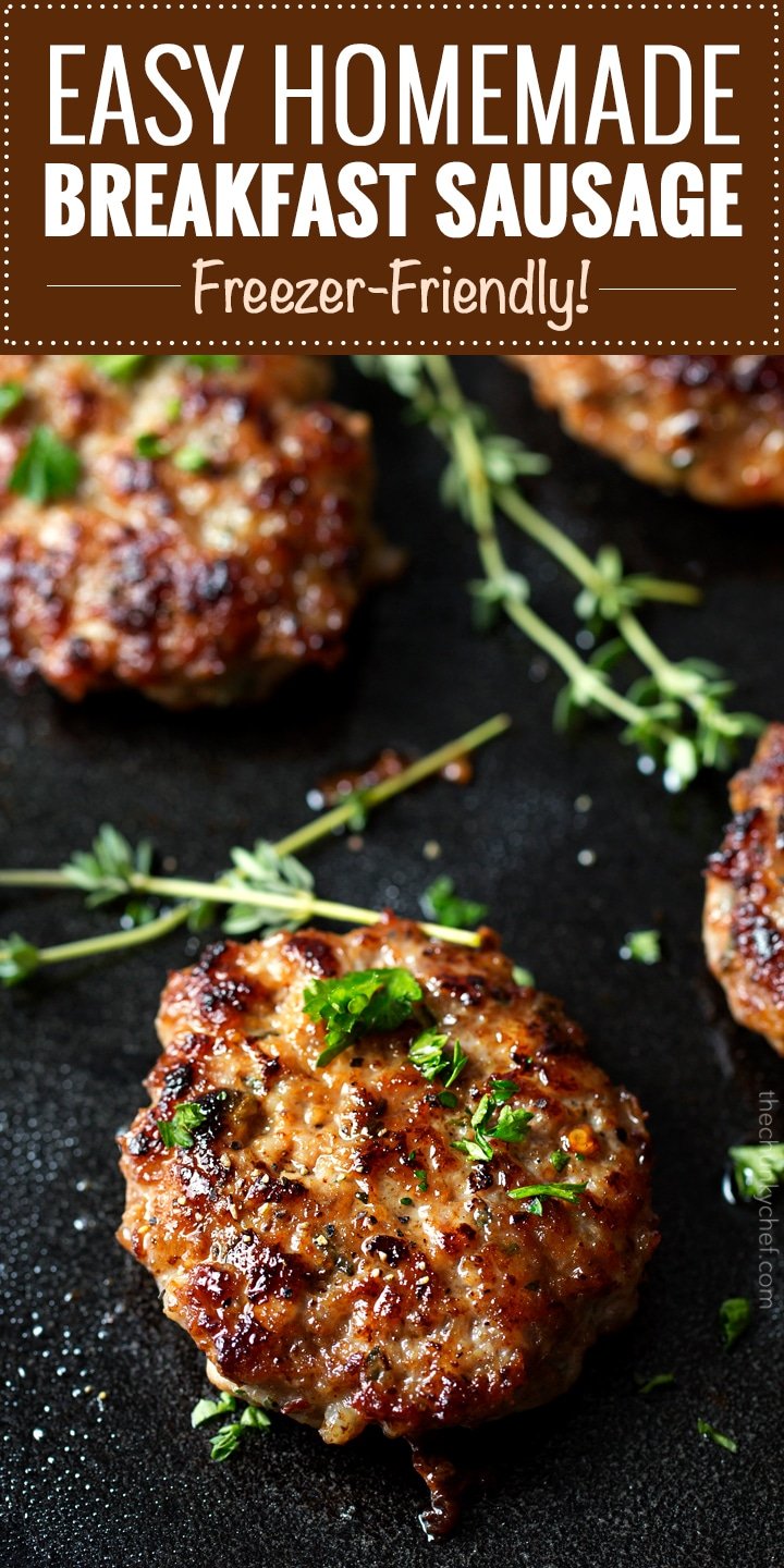 Homemade Maple Breakfast Sausage - The Chunky Chef