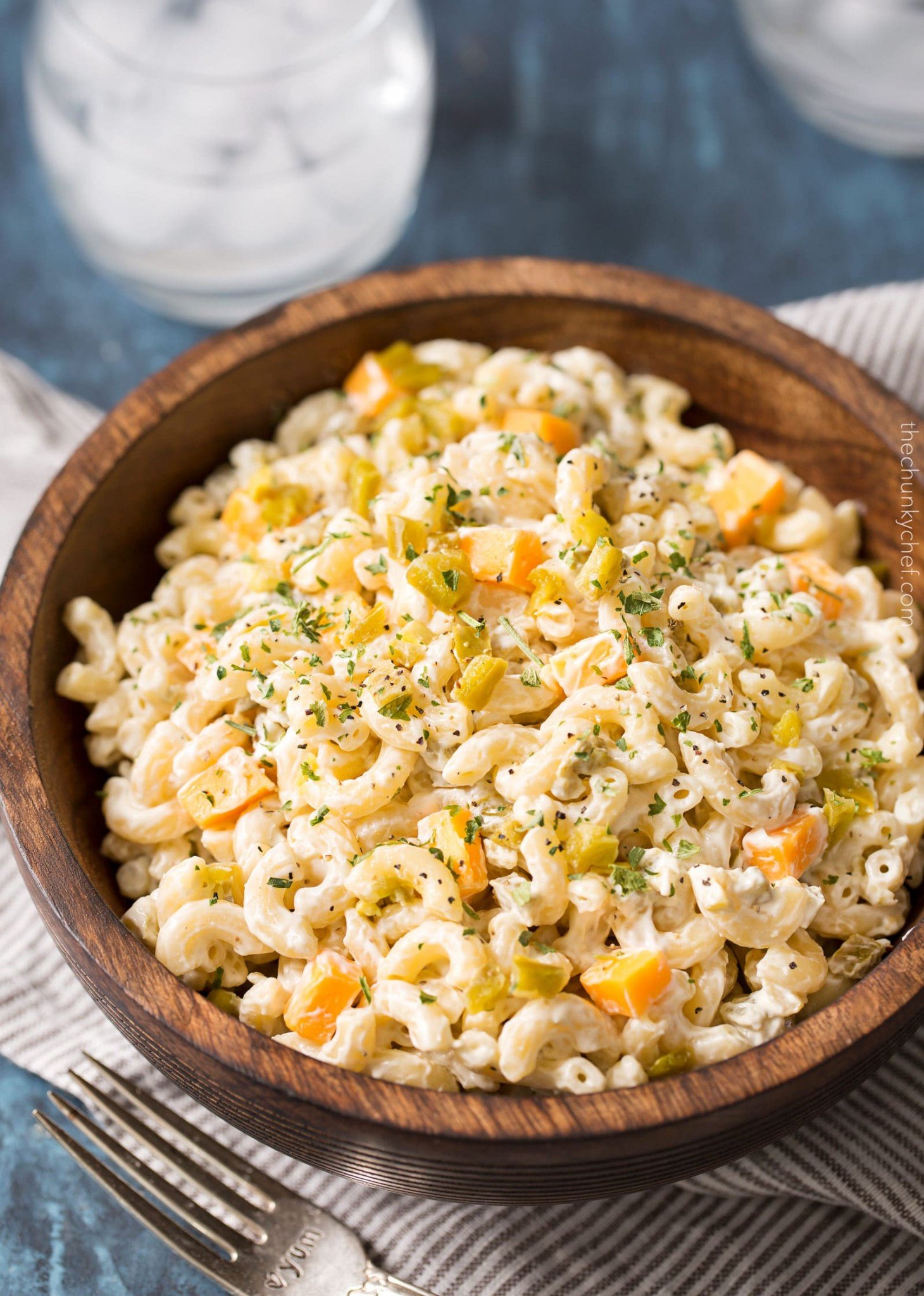 Jalapeno Popper Macaroni Salad The Chunky Chef