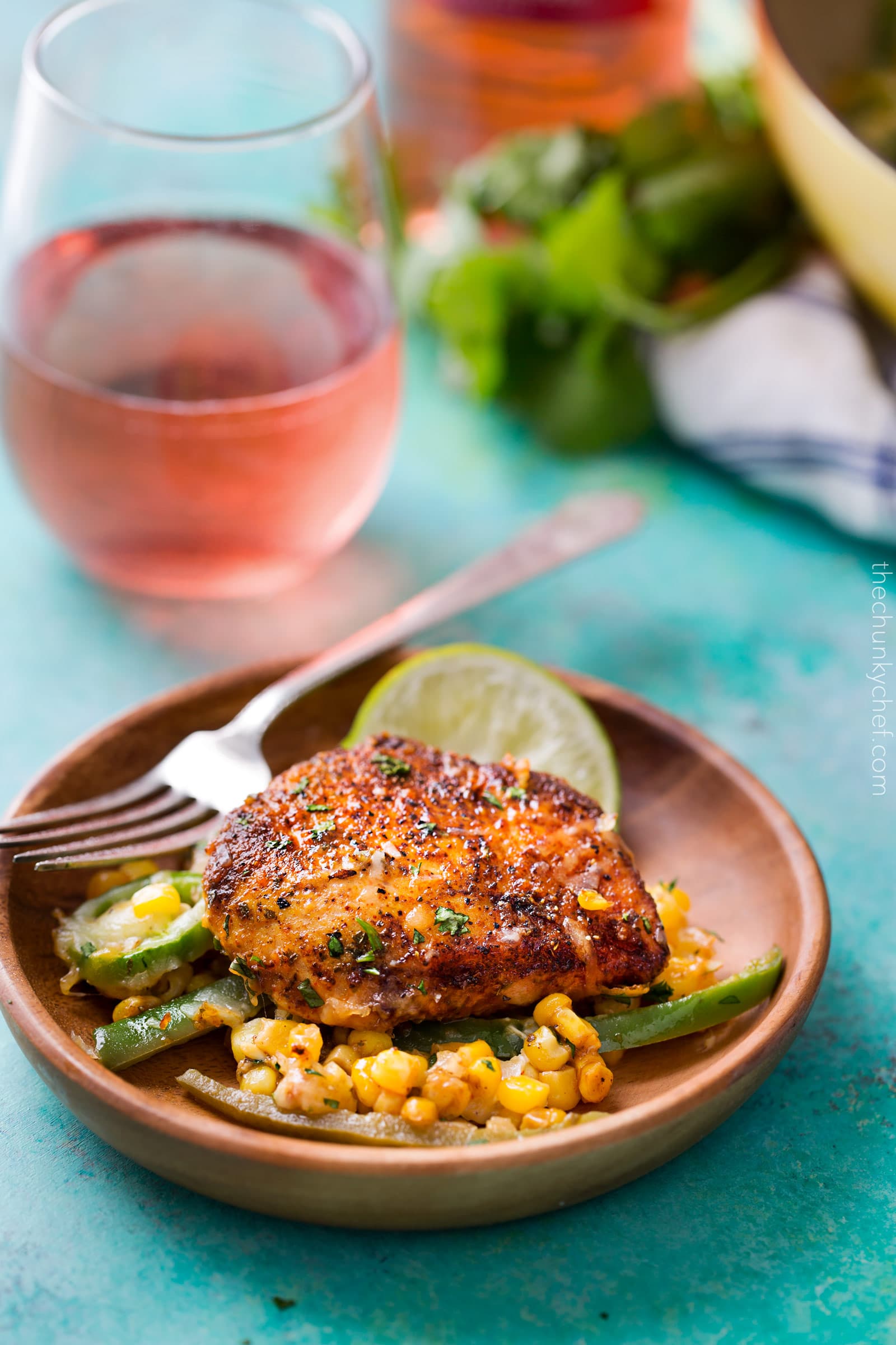 One Pan Cheesy Jalapeño Chicken | An easy weeknight meal, bursting with flavor, smothered in melty cheese, and on your table in 20 minutes! | http://thechunkychef.com