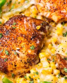 One Pan Cheesy Jalapeño Chicken | An easy weeknight meal, bursting with flavor, smothered in melty cheese, and on your table in 20 minutes! | http://thechunkychef.com