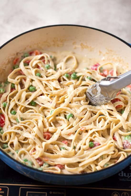 Chicken and Bacon Alfredo with Kroger's Prep + Pared The Chunky Chef