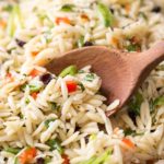 Copycat Piada Orzo Salad | This orzo salad is a copycat of the one sold at Piada Italian Street Food... it's crunchy, a little sweet, a little savory, and always a hit at parties! | http://thechunkychef.com