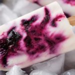 Frozen Blueberry and Lavender Yogurt Pops | An easy homemade yogurt pop made with lavender infused honey, fresh blueberries and creamy yogurt... you'll love this easy frozen dessert! | http://thechunkychef.com