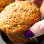 One Bowl Zucchini Muffins | One bowl, no mixer needed, and everyday ingredients... the perfect zucchini muffins! These muffins are perfect for breakfast, a snack, or getting kids to eat extra veggies! | http://thechunkychef.com