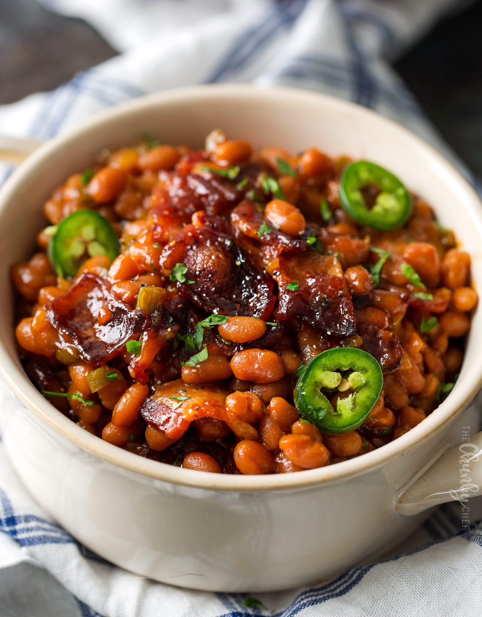 Spicy Baked Beans with Bacon The Chunky Chef Spicy Baked Beans with Bacon The Chunky Chef