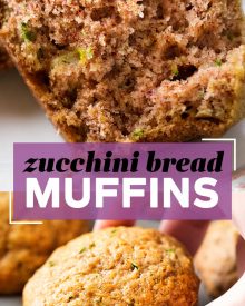 These zucchini bread muffins have all the flavor of sweet zucchini bread, in a snack-sized muffin! One bowl, no mixer, and everyday ingredients... these muffins are perfect for breakfast, a snack, or getting kids to eat extra veggies!