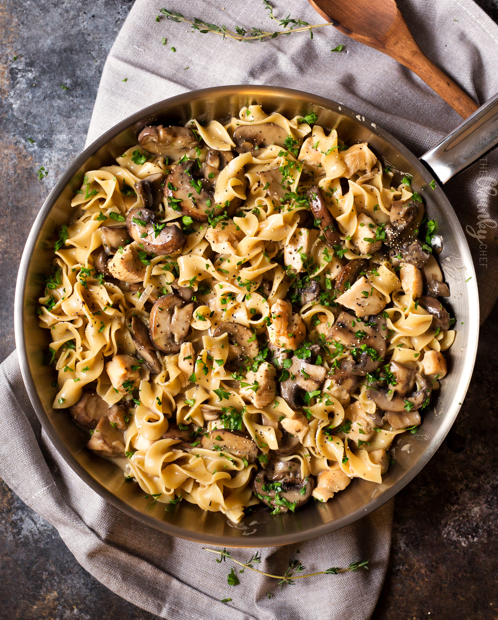 hearty one pot chicken stroganoff - the chunky chef